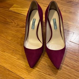 Wine color, Swede Prada pumps